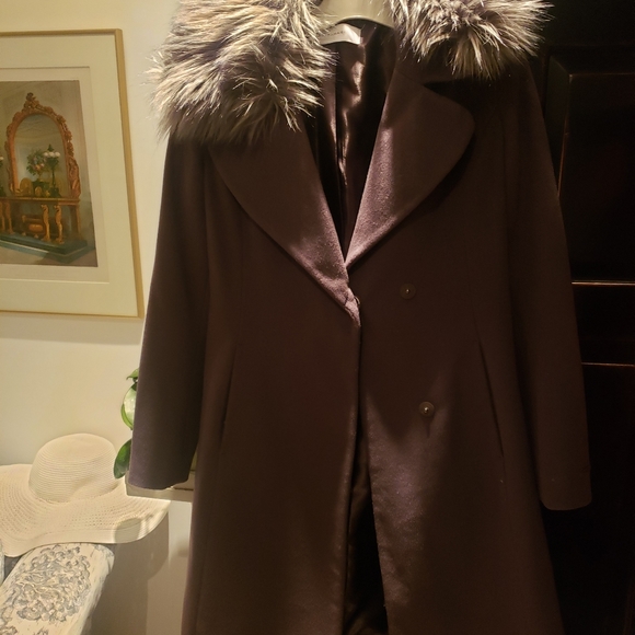 TAHARI dark grey wool coat - Picture 11 of 11